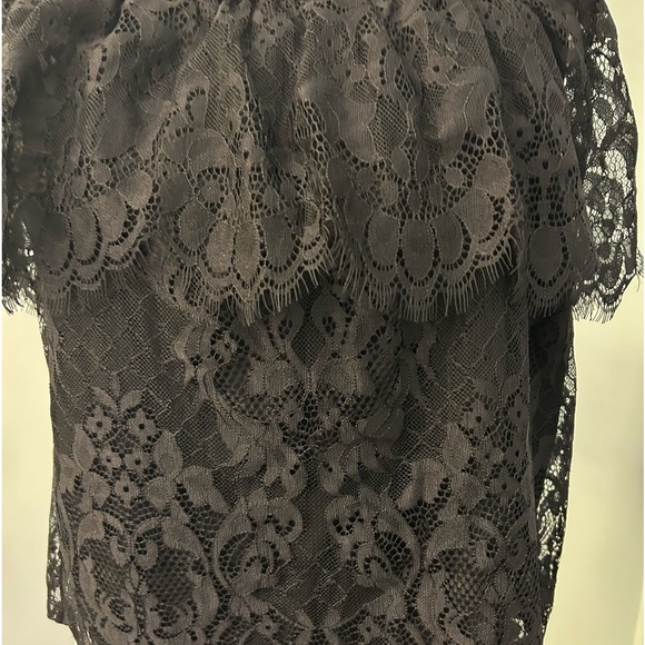 Hollister Black Lace Off-The-Shoulder Top NWT - Picture 4 of 9